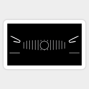 Luxury Supercar GT Silhouette Outline Sticker